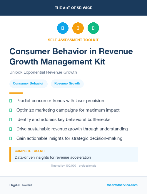 Consumer Behavior in Revenue Growth Management Kit