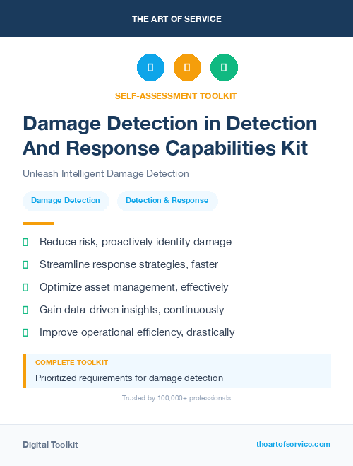Damage Detection in Detection And Response Capabilities Kit