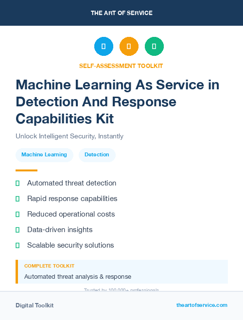 Machine Learning As Service in Detection And Response Capabilities Kit