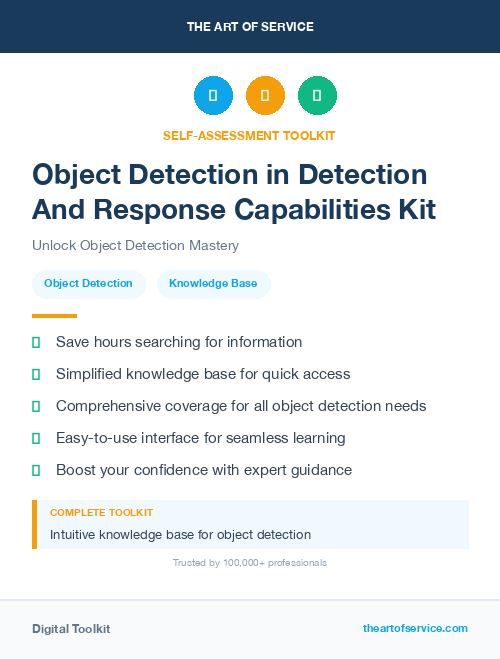 Object Detection in Detection And Response Capabilities Kit