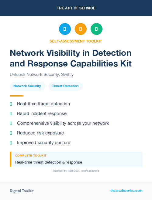 Network Visibility in Detection and Response Capabilities Kit