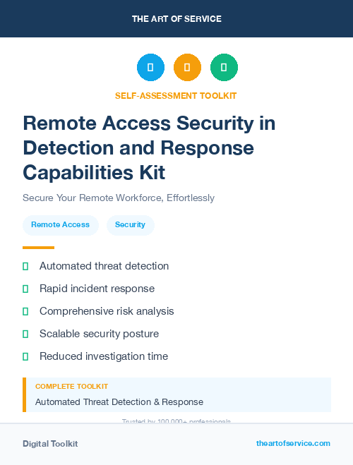 Remote Access Security in Detection and Response Capabilities Kit