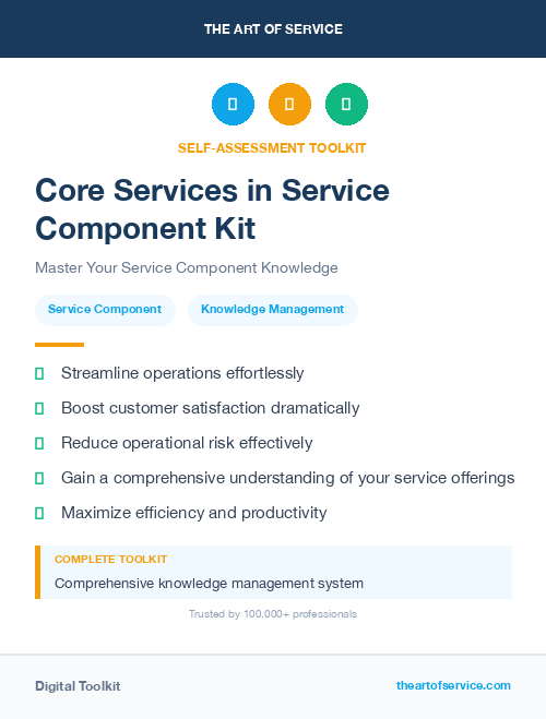 Core Services in Service Component Kit