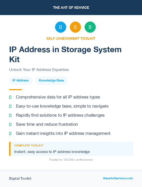 IP Address in Storage System Kit