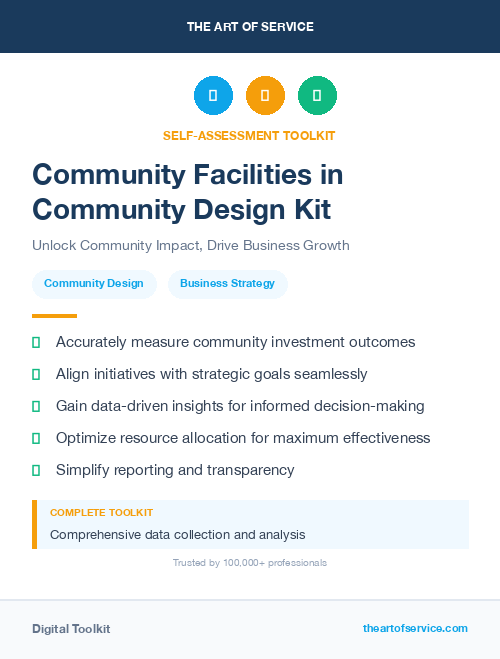 Community Facilities in Community Design Kit