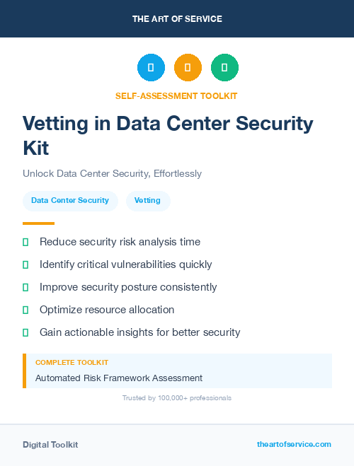 Vetting in Data Center Security Kit