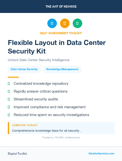 Flexible Layout in Data Center Security Kit