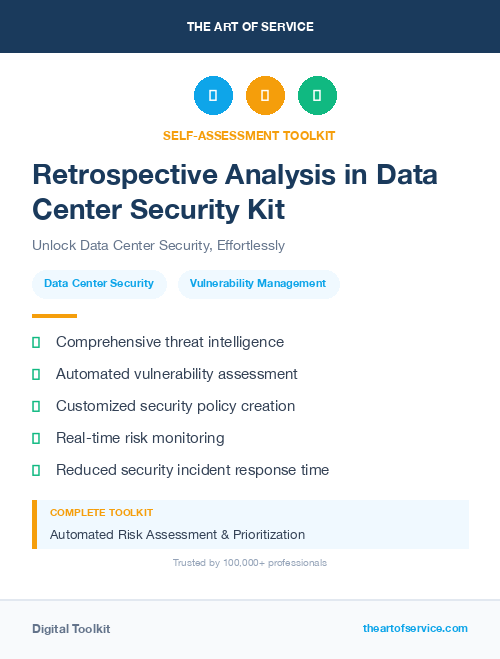 Retrospective Analysis in Data Center Security Kit