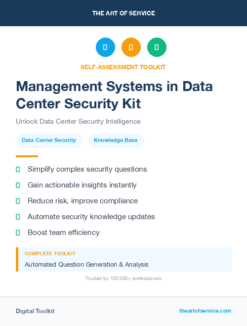 Management Systems in Data Center Security Kit