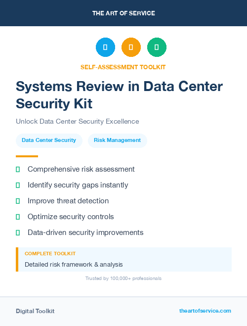 Systems Review in Data Center Security Kit