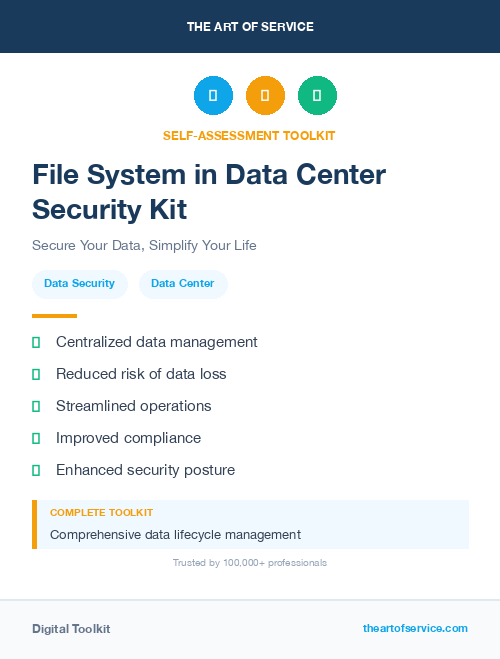 File System in Data Center Security Kit