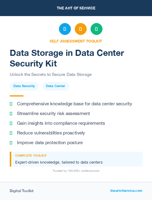 Data Storage in Data Center Security Kit