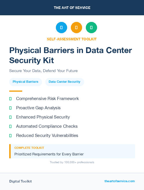 Physical Barriers in Data Center Security Kit