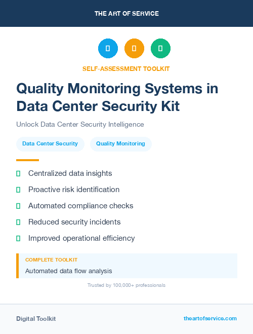 Quality Monitoring Systems in Data Center Security Kit