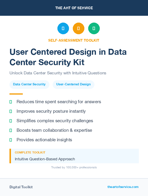 User Centered Design in Data Center Security Kit