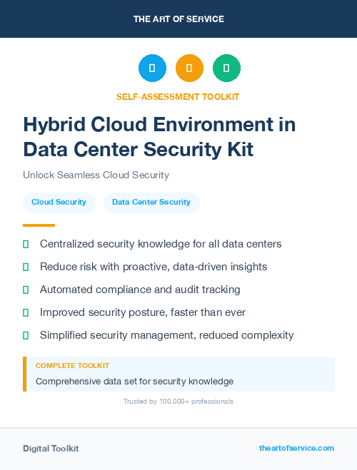 Hybrid Cloud Environment in Data Center Security Kit