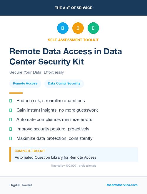 Remote Data Access in Data Center Security Kit