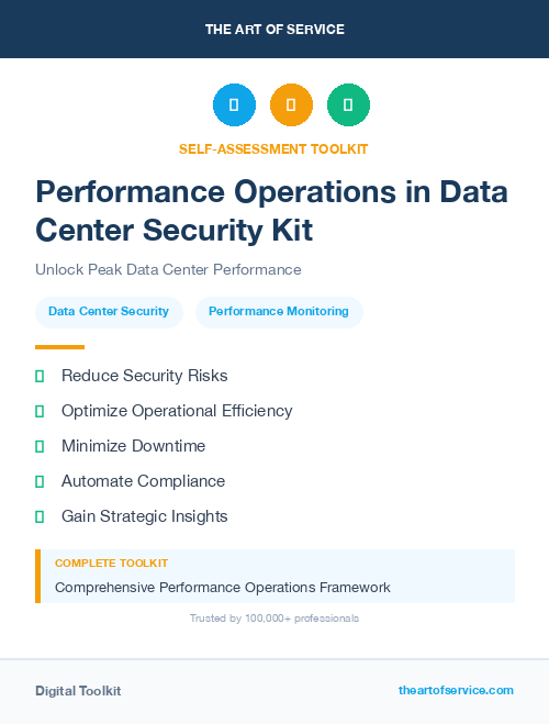 Performance Operations in Data Center Security Kit