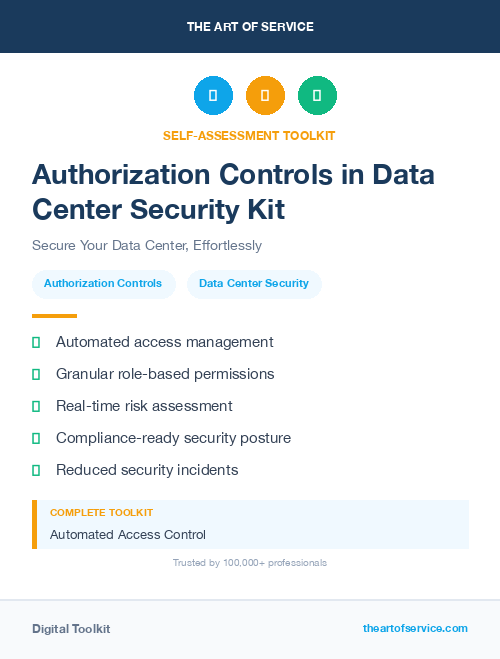 Authorization Controls in Data Center Security Kit