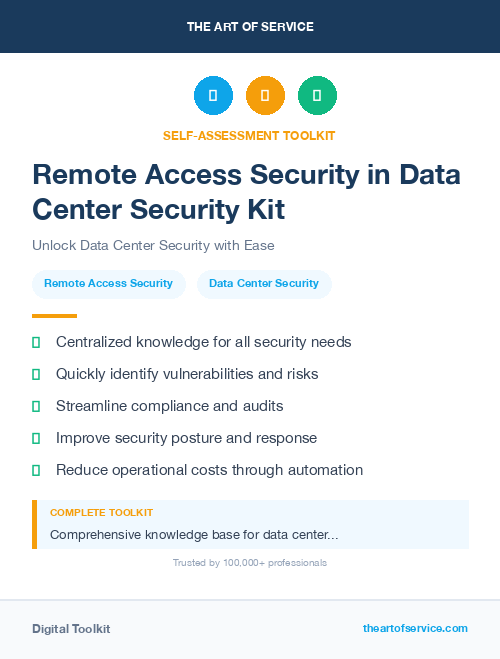 Remote Access Security in Data Center Security Kit