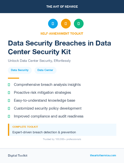 Data Security Breaches in Data Center Security Kit