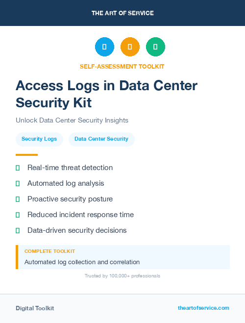 Access Logs in Data Center Security Kit