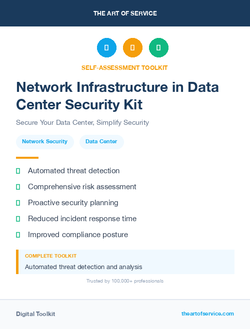 Network Infrastructure in Data Center Security Kit