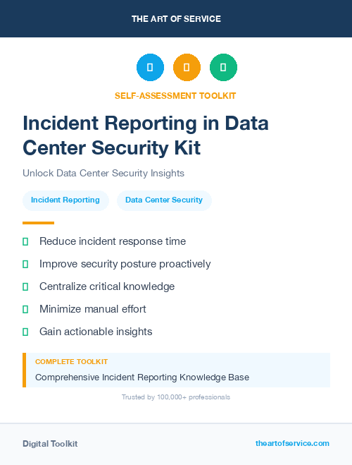 Incident Reporting in Data Center Security Kit