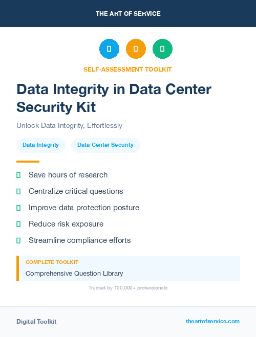 Data Integrity in Data Center Security Kit