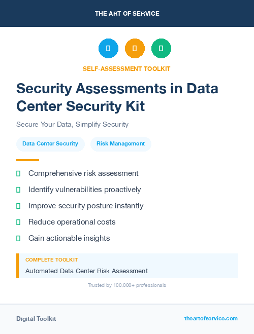 Security Assessments in Data Center Security Kit