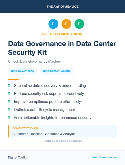 Data Governance in Data Center Security Kit