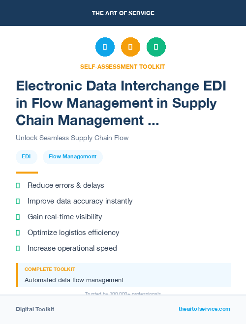 Electronic Data Interchange EDI in Flow Management in Supply Chain Management and Logistics Kit