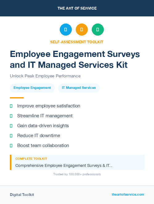 Employee Engagement Surveys and IT Managed Services Kit