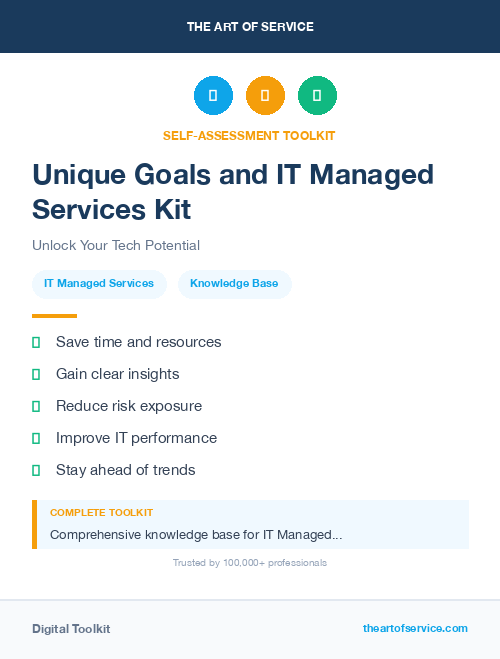 Unique Goals and IT Managed Services Kit