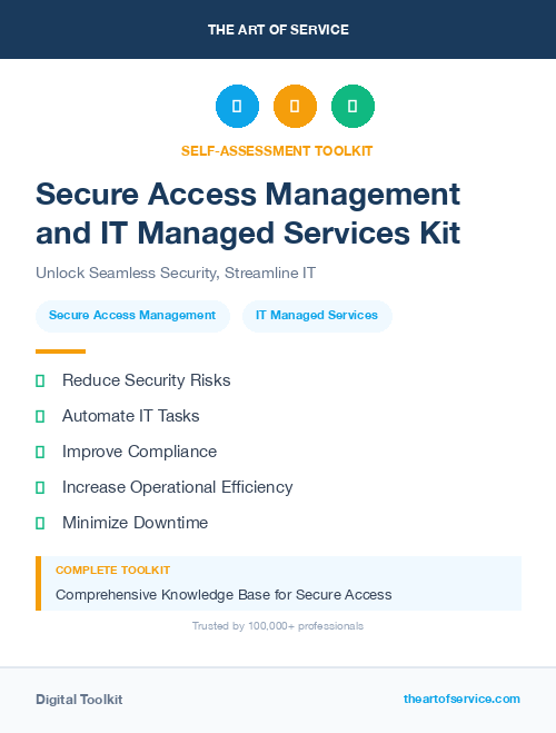Secure Access Management and IT Managed Services Kit