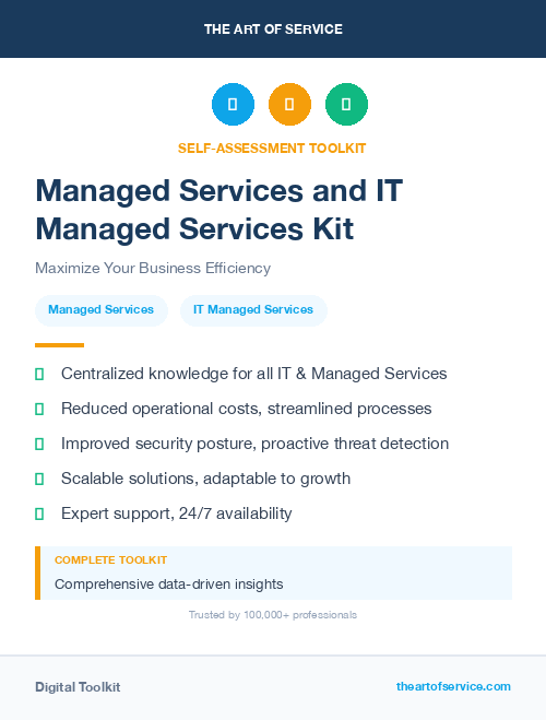 Managed Services and IT Managed Services Kit