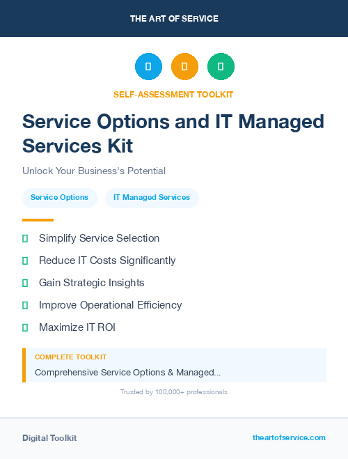 Service Options and IT Managed Services Kit