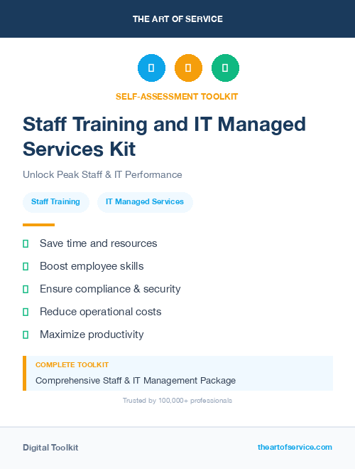 Staff Training and IT Managed Services Kit