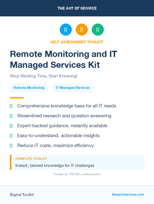 Remote Monitoring and IT Managed Services Kit
