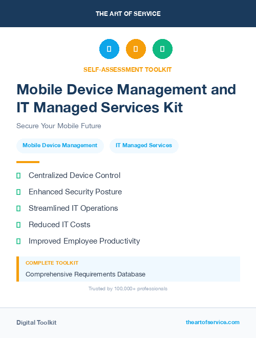 Mobile Device Management and IT Managed Services Kit