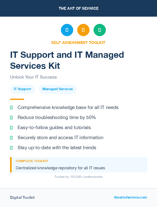 IT Support and IT Managed Services Kit