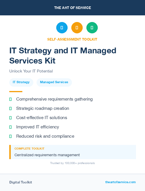 IT Strategy and IT Managed Services Kit