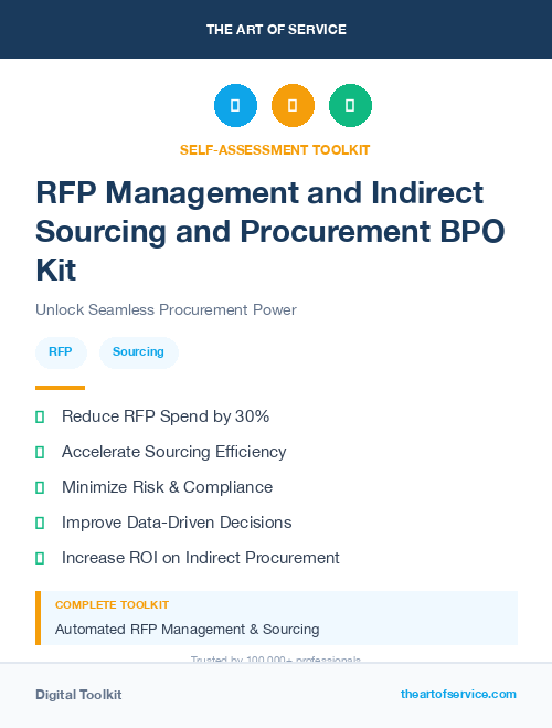 RFP Management and Indirect Sourcing and Procurement BPO Kit
