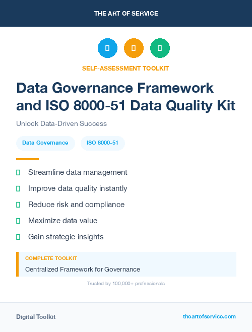 Data Governance Framework and ISO 8000-51 Data Quality Kit
