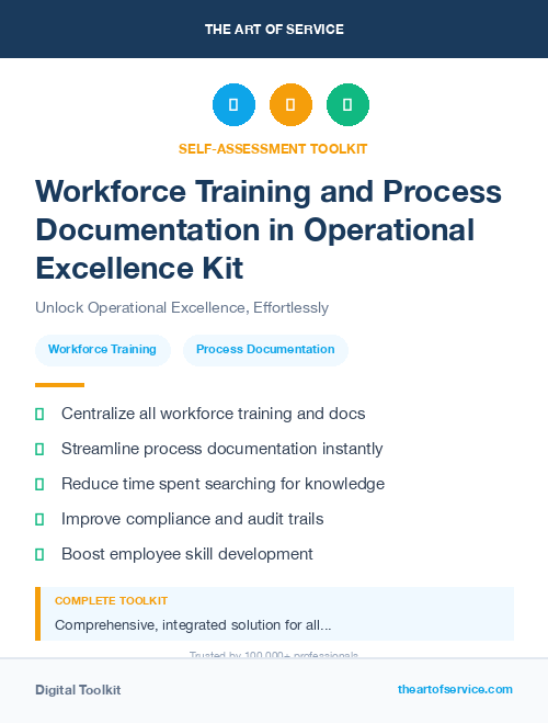 Workforce Training and Process Documentation in Operational Excellence Kit