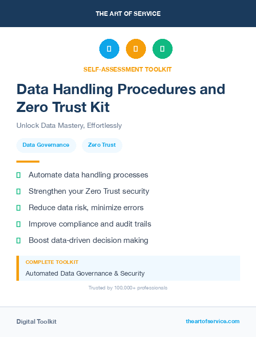 Data Handling Procedures and Zero Trust Kit