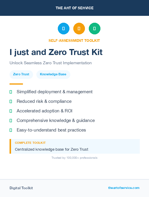 I just and Zero Trust Kit