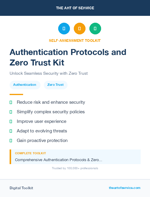 Authentication Protocols and Zero Trust Kit