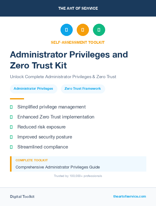 Administrator Privileges and Zero Trust Kit