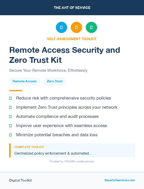 Remote Access Security and Zero Trust Kit